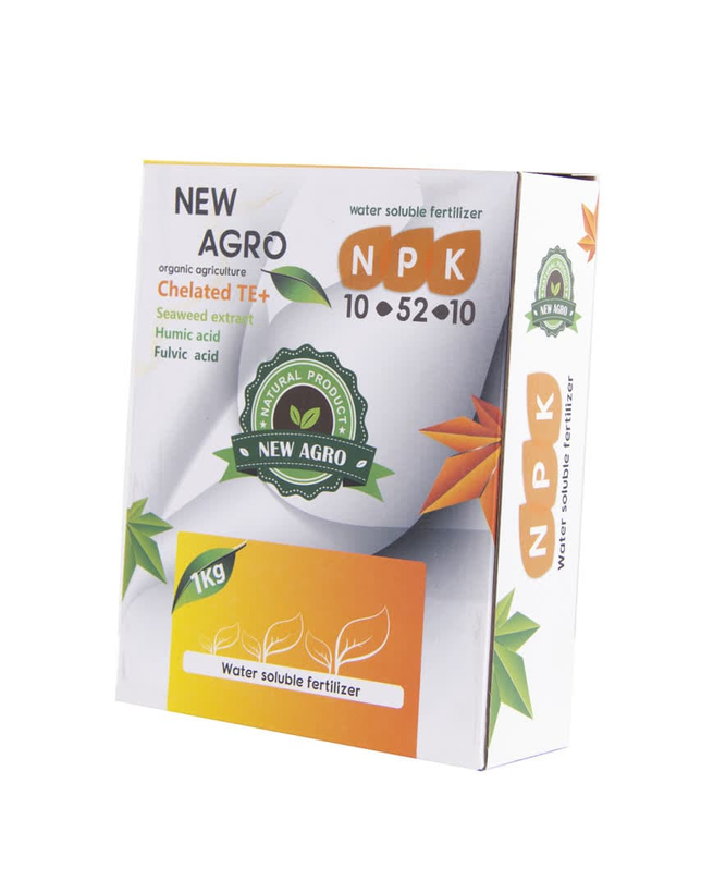 کود کامل نیواگرو NPK 10-52-10 +TE مدل یک کیلوگرمی