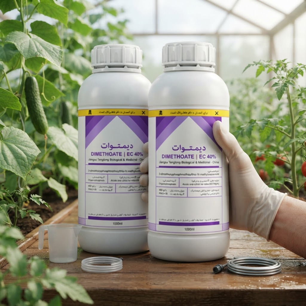 حشره کش و کنه کش دیمتوات EC40% مدل 1 لیتری واردات چین